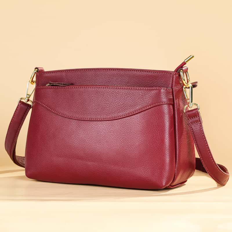 WESTAL large capacity leather women's bag handmade soft leather shoulder small bag head layer cowhide fashion leisure crossbody bag female